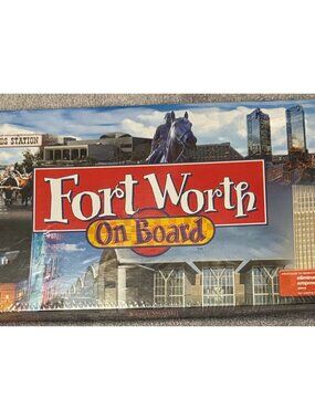 Fort Worth On Board Fort Worth Texas Money Board Game NEW SEALED